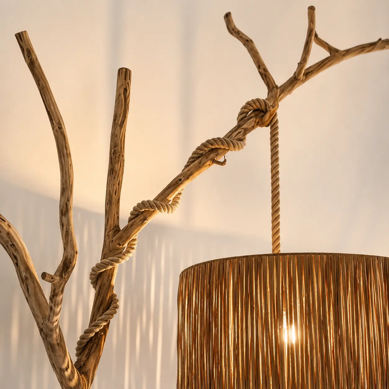 Nature's driftwood floor lamp, image 5